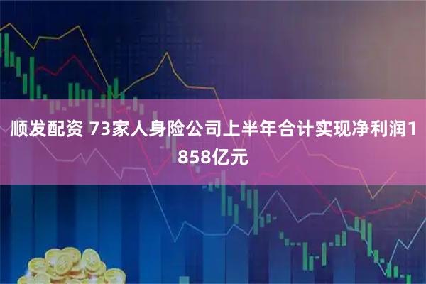 顺发配资 73家人身险公司上半年合计实现净利润1858亿元