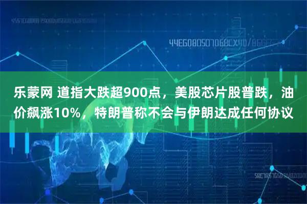 乐蒙网 道指大跌超900点，美股芯片股普跌，油价飙涨10%，特朗普称不会与伊朗达成任何协议