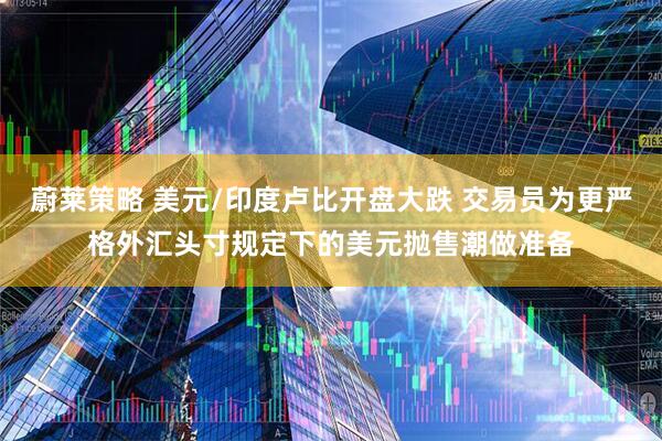 蔚莱策略 美元/印度卢比开盘大跌 交易员为更严格外汇头寸规定下的美元抛售潮做准备