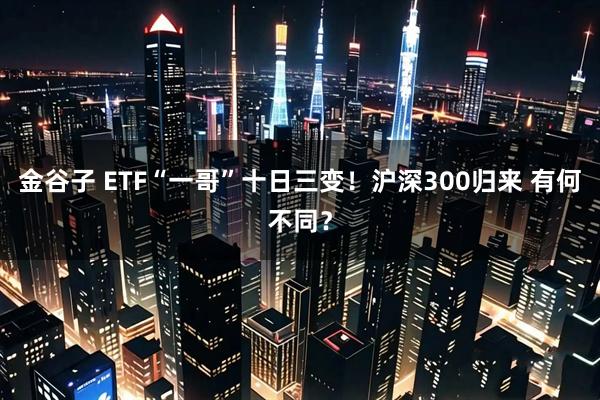 金谷子 ETF“一哥”十日三变！沪深300归来 有何不同？